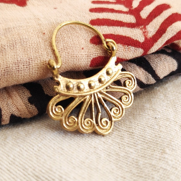 ETA ethnische OHRRINGE aus Messing | Ethnische Messing-OHRRINGE | ilmondodiwit.com