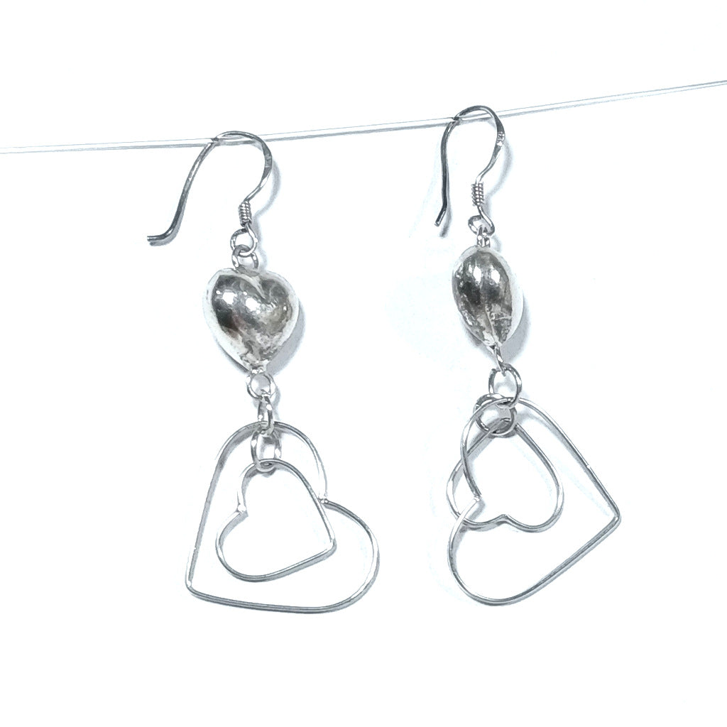 OHRRINGE 925 Silber OHRRINGE | Herzen