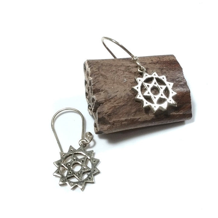 EARRINGS Polished brass EARRINGS | Star of Goloka