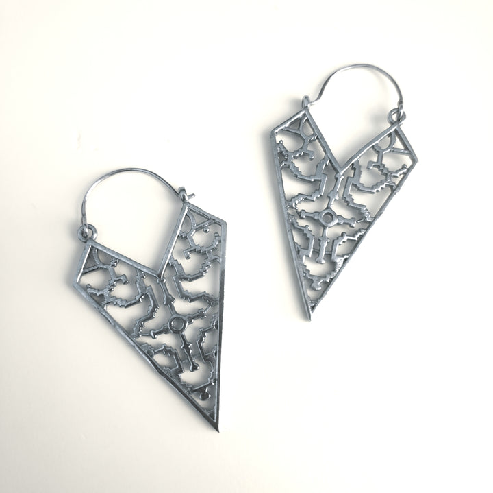 ORECCHINI ETNICI Ottone lucido Orecchini artigianali | ETNICO