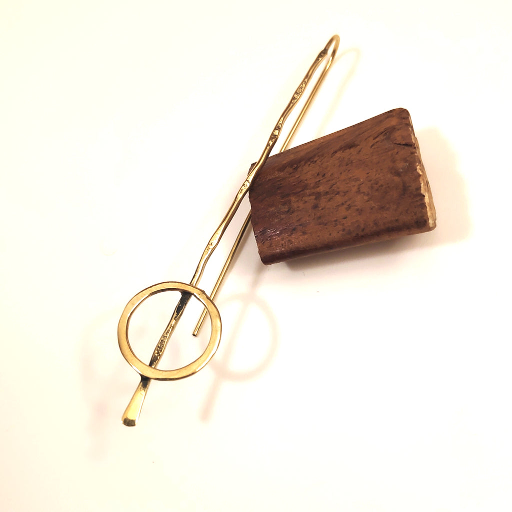 ORECCHINI Ottone lucido Orecchini artigianali | Gioiello contemporaneo