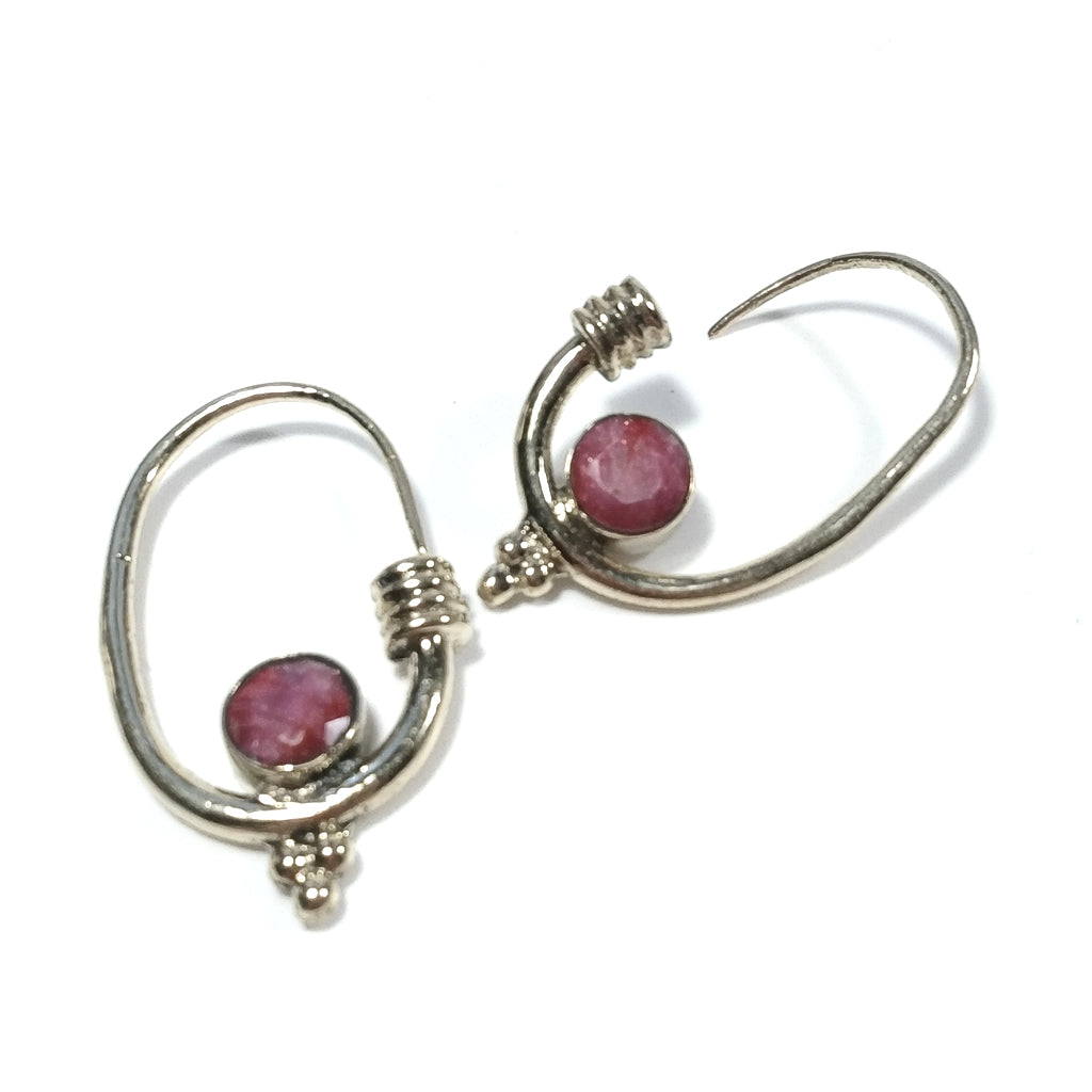 ETHNIC EARRINGS Polished brass EARRINGS Ruby Root | ETHNIC