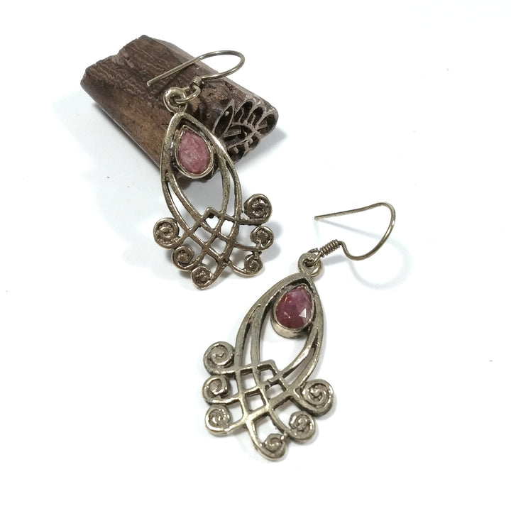 ETHNIC EARRINGS Polished brass EARRINGS Ruby Root | ETHNIC