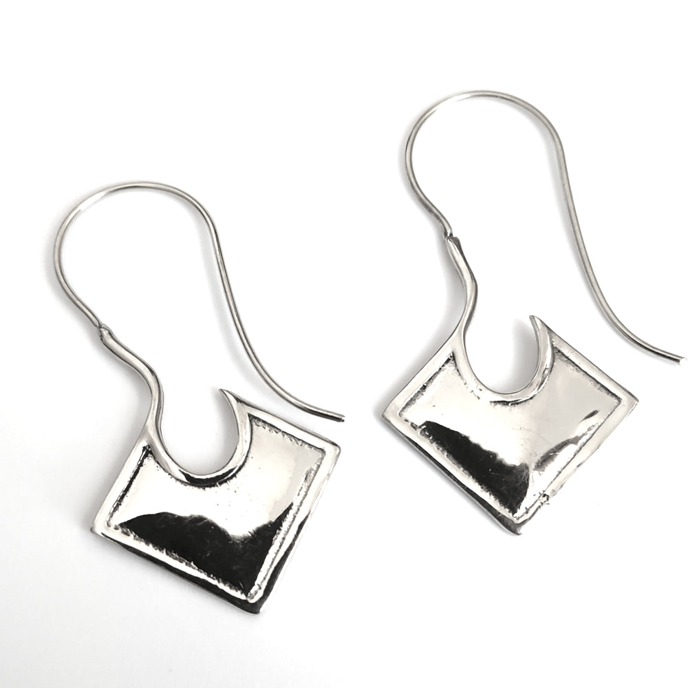 ORECCHINI ETNICI Ottone lucido Orecchini artigianali | ETNICO