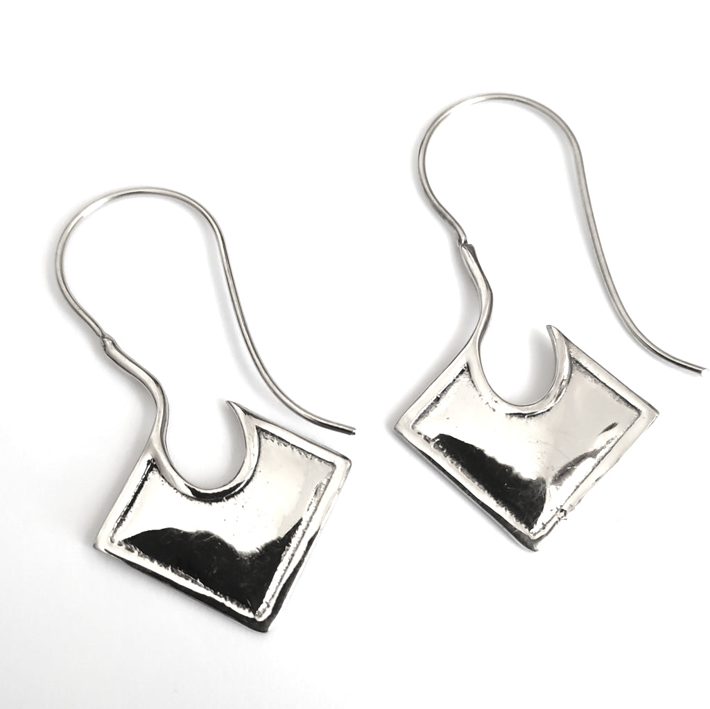 ORECCHINI ETNICI Ottone lucido Orecchini artigianali | ETNICO