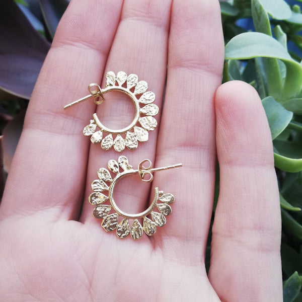 Orecchini etnici in ottone - FULLARA