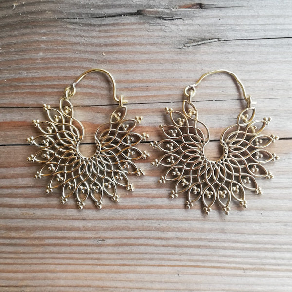 Orecchini etnici in ottone - JIGER