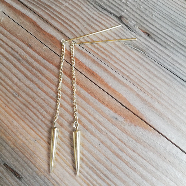 ORECCHINI etnici KAVISHA in ottone senza pietra | ORECCHINI etnici in ottone