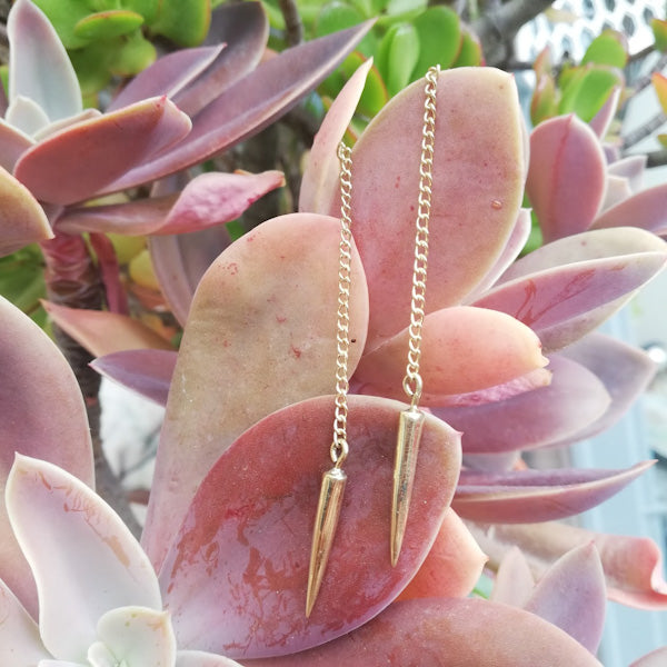 ORECCHINI etnici KAVISHA in ottone senza pietra | ORECCHINI etnici in ottone