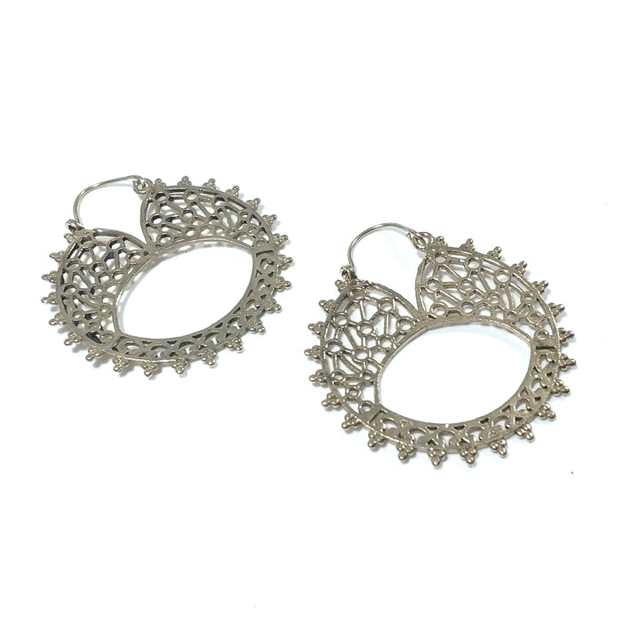 ORECCHINI ETNICI Ottone lucido ORECCHINI | Cerchio