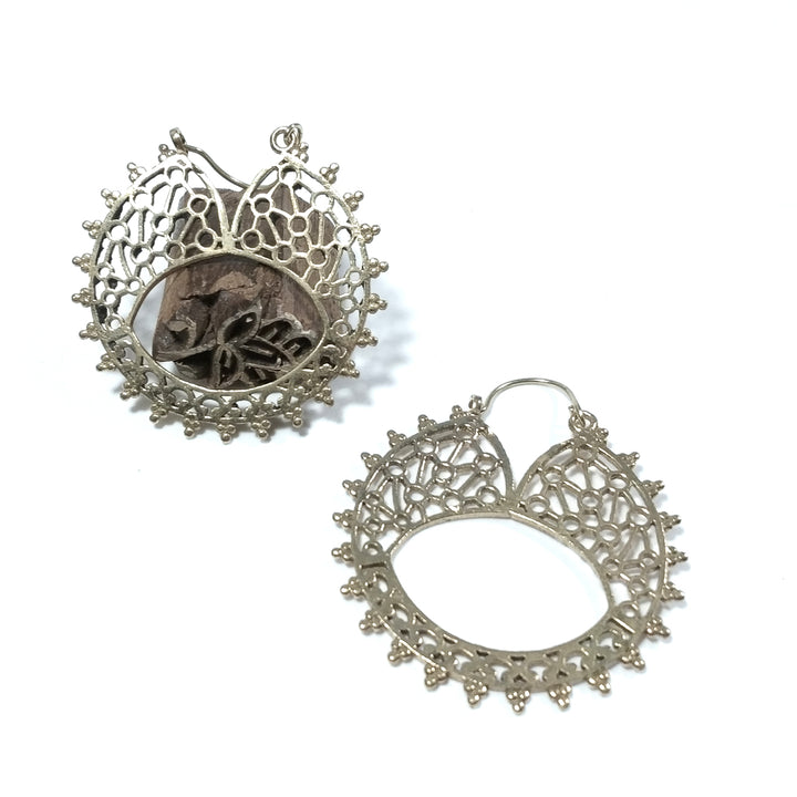 ORECCHINI ETNICI Ottone lucido ORECCHINI | Cerchio