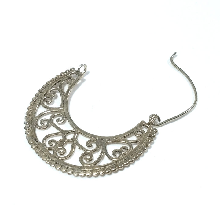 ETHNIC EARRINGS Polished brass EARRINGS | Folding fan