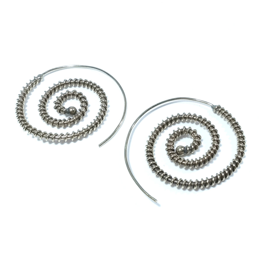 ORECCHINI ETNICI Ottone lucido ORECCHINI | Spirale