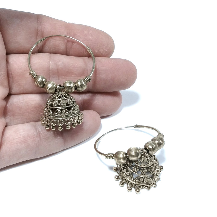 ETHNISCHE OHRRINGE OHRRINGE aus poliertem Messing | ETHNISCH