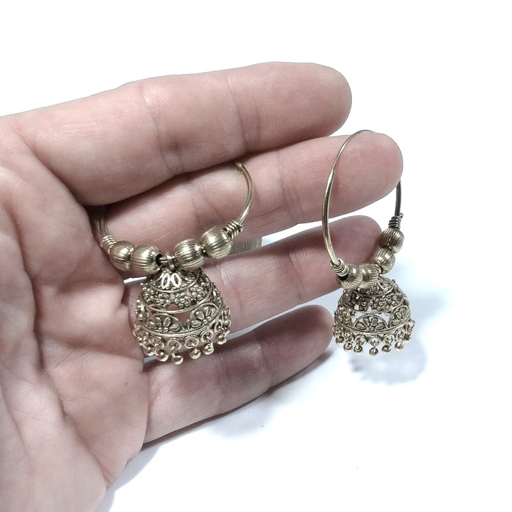 ETHNISCHE OHRRINGE OHRRINGE aus poliertem Messing | ETHNISCH