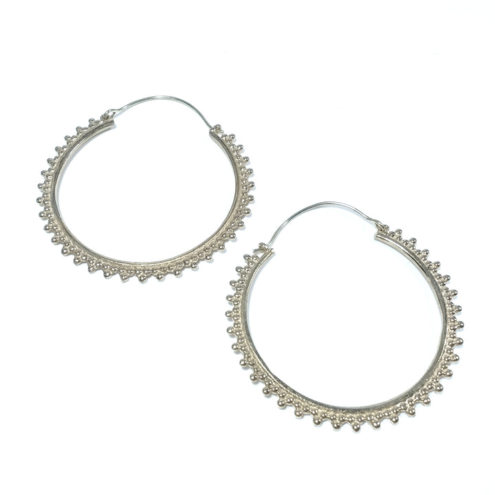 ORECCHINI ETNICI Ottone lucido ORECCHINI | Cerchio