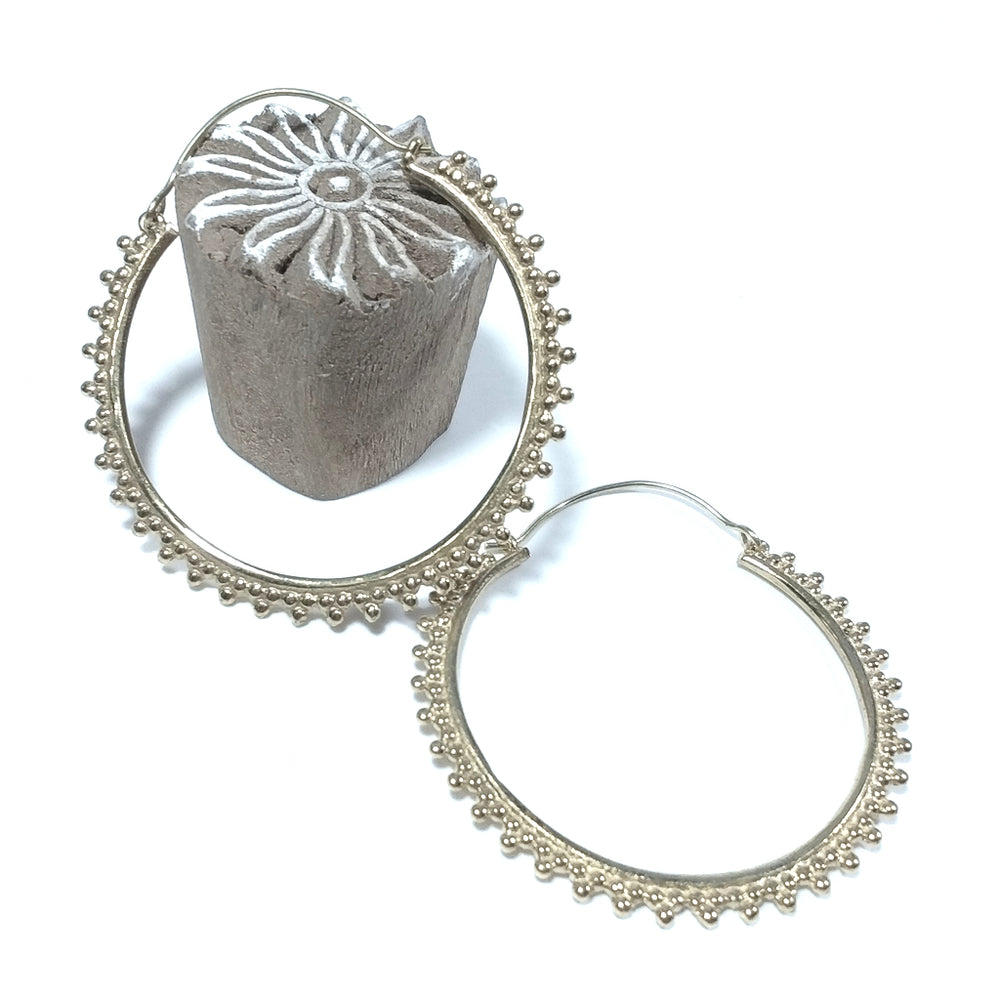 ORECCHINI ETNICI Ottone lucido ORECCHINI | Cerchio