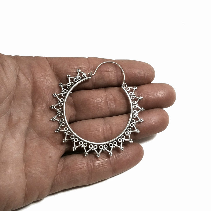 ORECCHINI ETNICI Ottone lucido ORECCHINI | Cerchio - BOHO