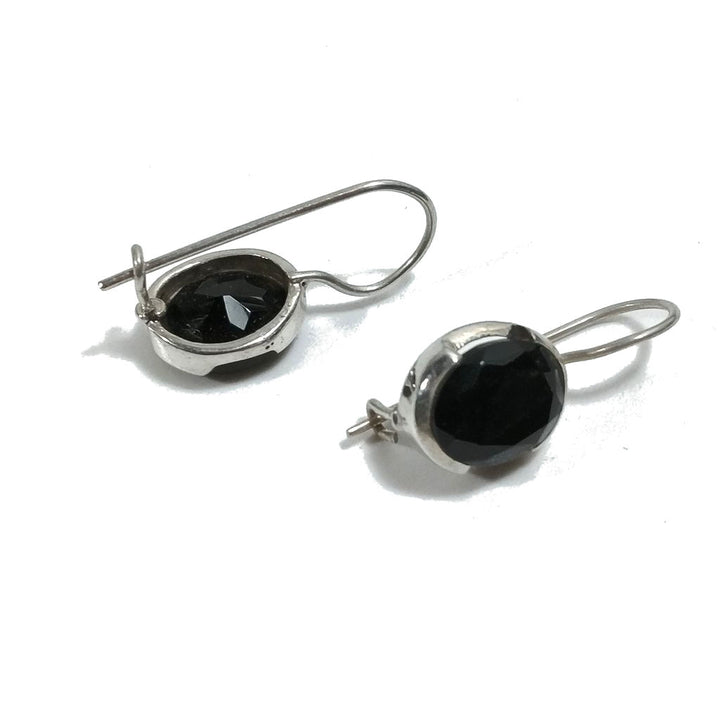 ORECCHINI Argento 925 ORECCHINI artigianali Spinello Nero | GIOIELLI argento