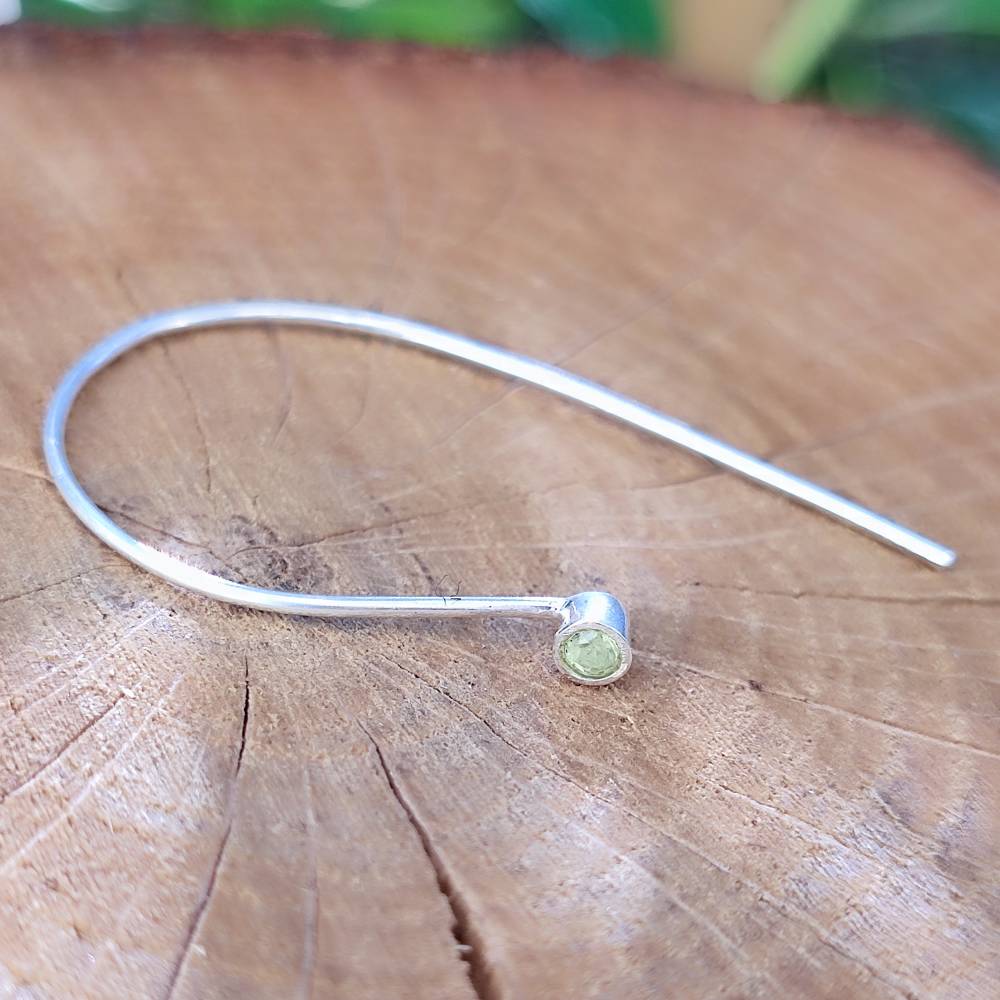 ORECCHINI Argento 925 artigianali - GIULIA peridoto