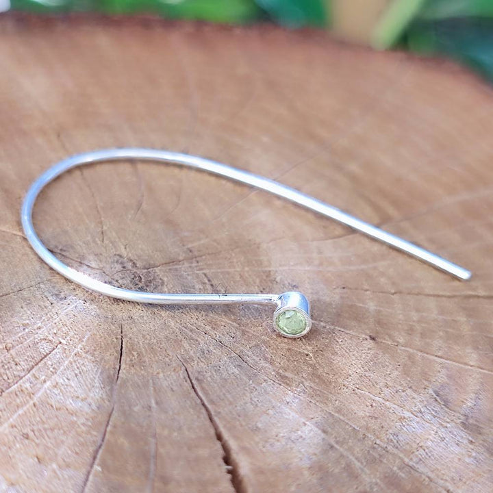 ORECCHINI Argento 925 artigianali - GIULIA peridoto