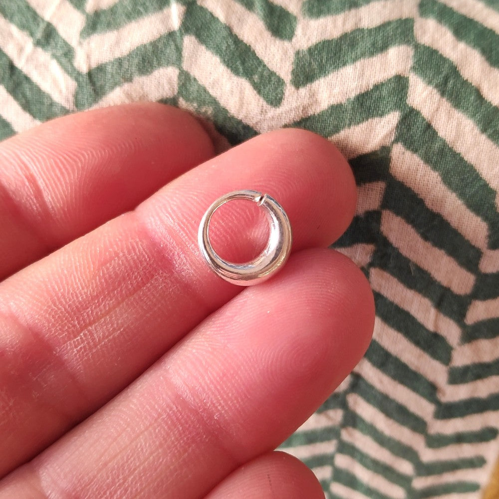Orecchino septum cerchio argento upmo donna