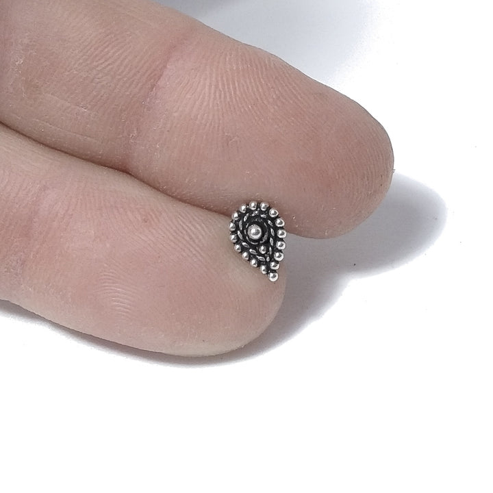 Orecchini da naso LIPARI | etnici con Spirale | Argento 925 | Piercing BOHO