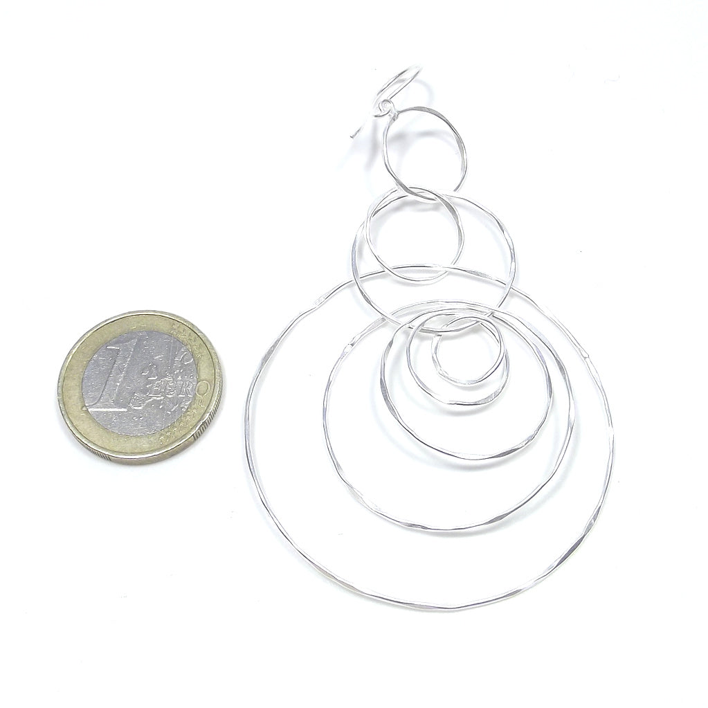 ORECCHINI millecerchi argento artigianali - VIRNA