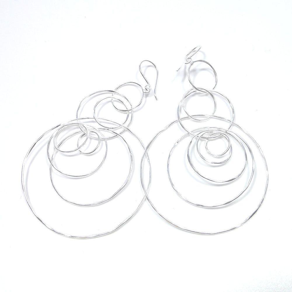 ORECCHINI millecerchi argento artigianali - VIRNA