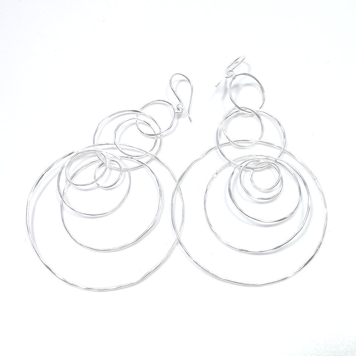 ORECCHINI millecerchi argento artigianali - VIRNA