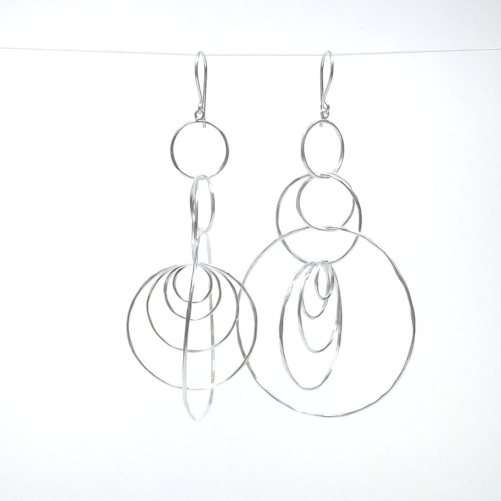 ORECCHINI millecerchi argento artigianali - VIRNA