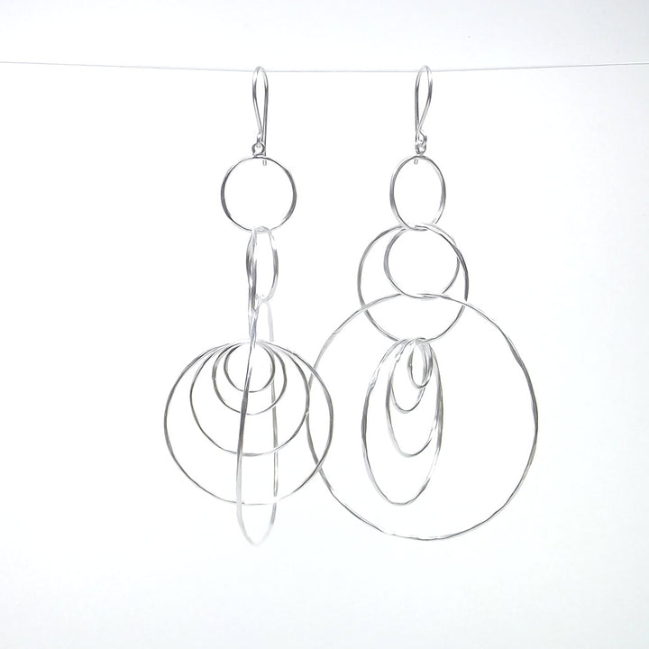 ORECCHINI millecerchi argento artigianali - VIRNA