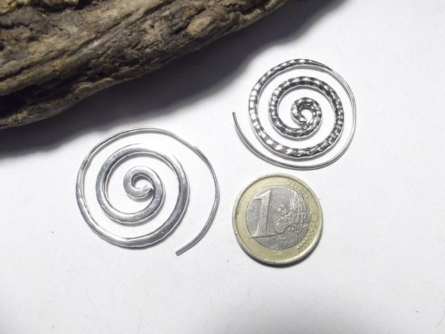SPIRAL EARRINGS in 925 silver