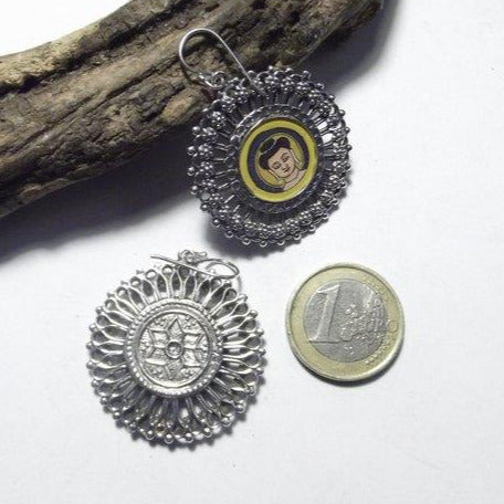BUDHA ethnic 925 silver EARRINGS