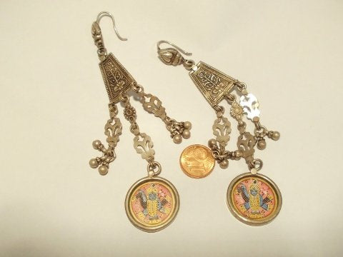 ETHNIC EARRING old silver LAXMI I