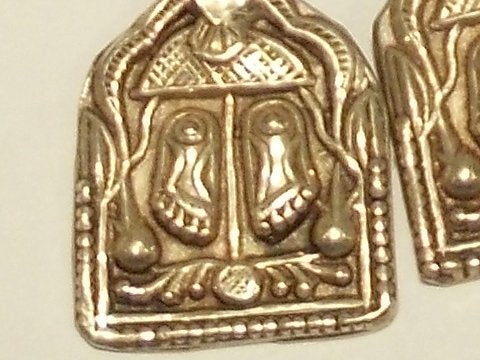 Ethnic earrings in antique silver - SALENA