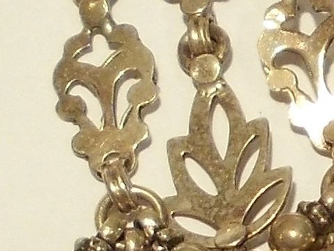 ETHNIC EARRING old silver LAXMI II (Lakshmi)