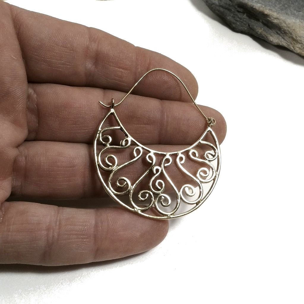 ORECCHINI ETNICI Ottone lucido ORECCHINI | Barocco - BOHO