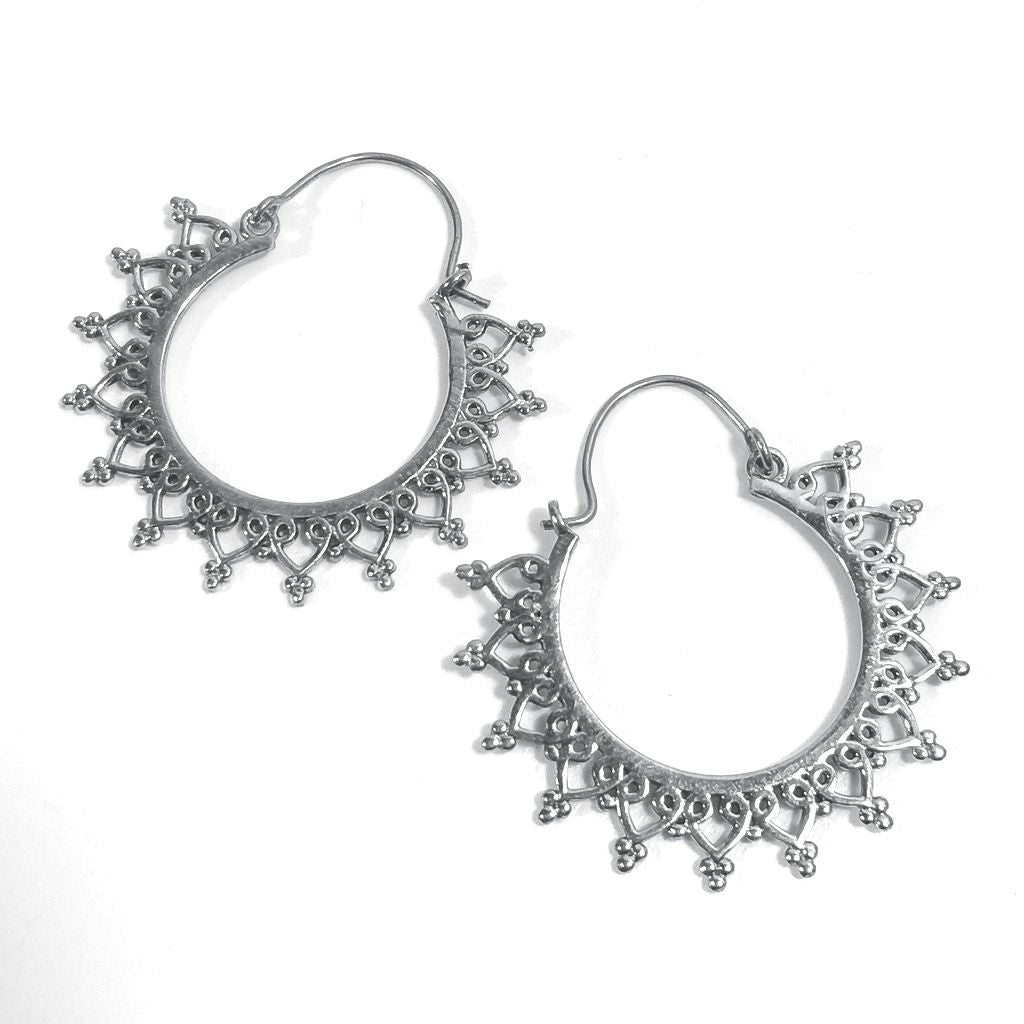 ORECCHINI ETNICI Ottone lucido ORECCHINI | Cerchio - BOHO