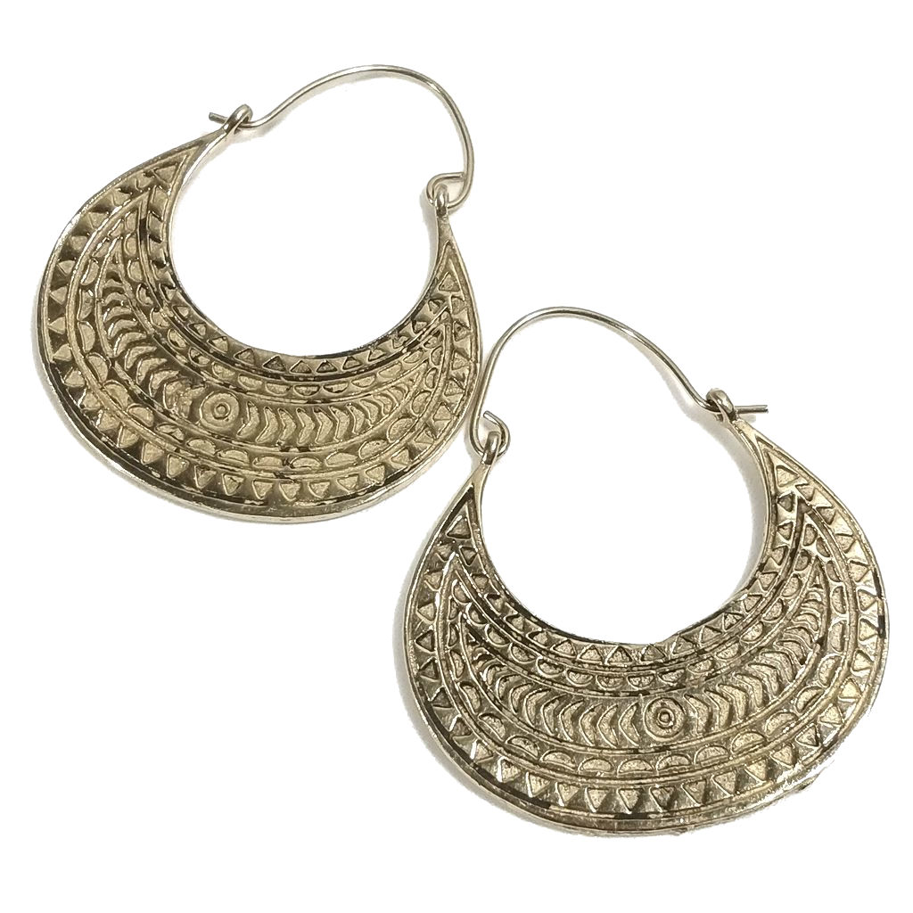 ORECCHINI ETNICI Ottone lucido ORECCHINI | KAREN - BOHO