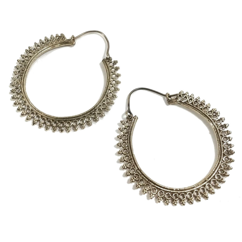 ORECCHINI ETNICI Ottone lucido ORECCHINI | Cerchio - BOHO