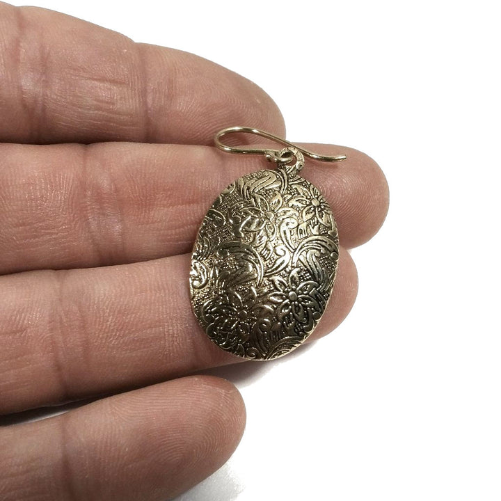 ORECCHINI ETNICI Ottone lucido Orecchini artigianali | Barocco | BOHO