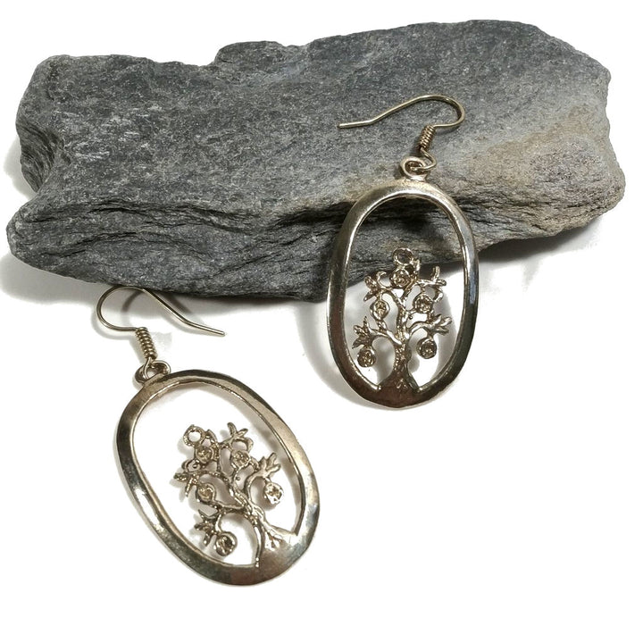 Orecchini etnici albero della vita in ottone - KATARYA