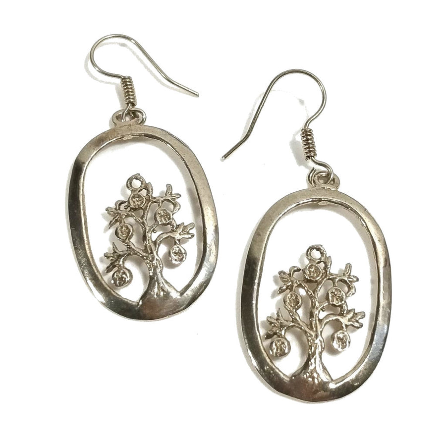 Orecchini etnici albero della vita in ottone - KATARYA