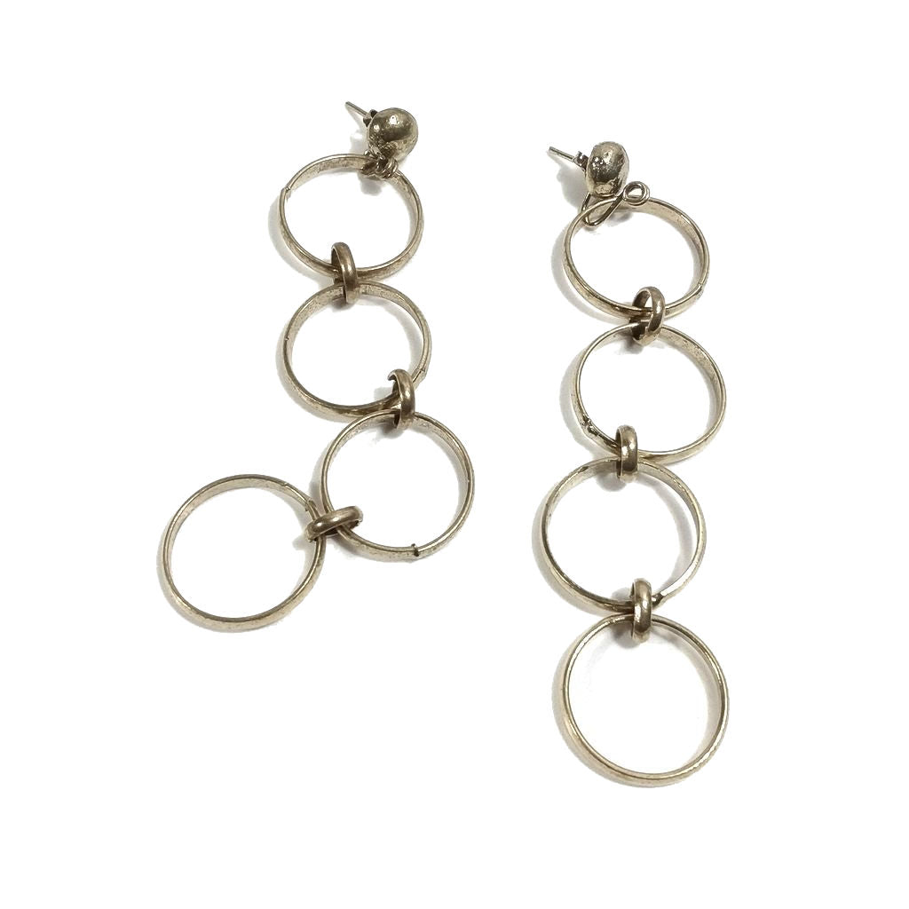 ORECCHINI ETNICI Ottone lucido Orecchini artigianali | BOHO | Cerchio