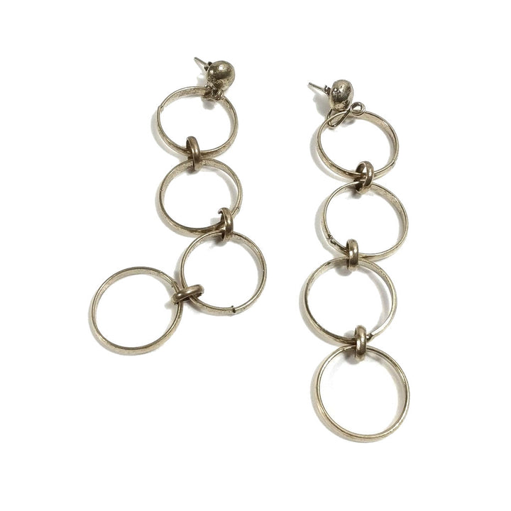 ORECCHINI ETNICI Ottone lucido Orecchini artigianali | BOHO | Cerchio