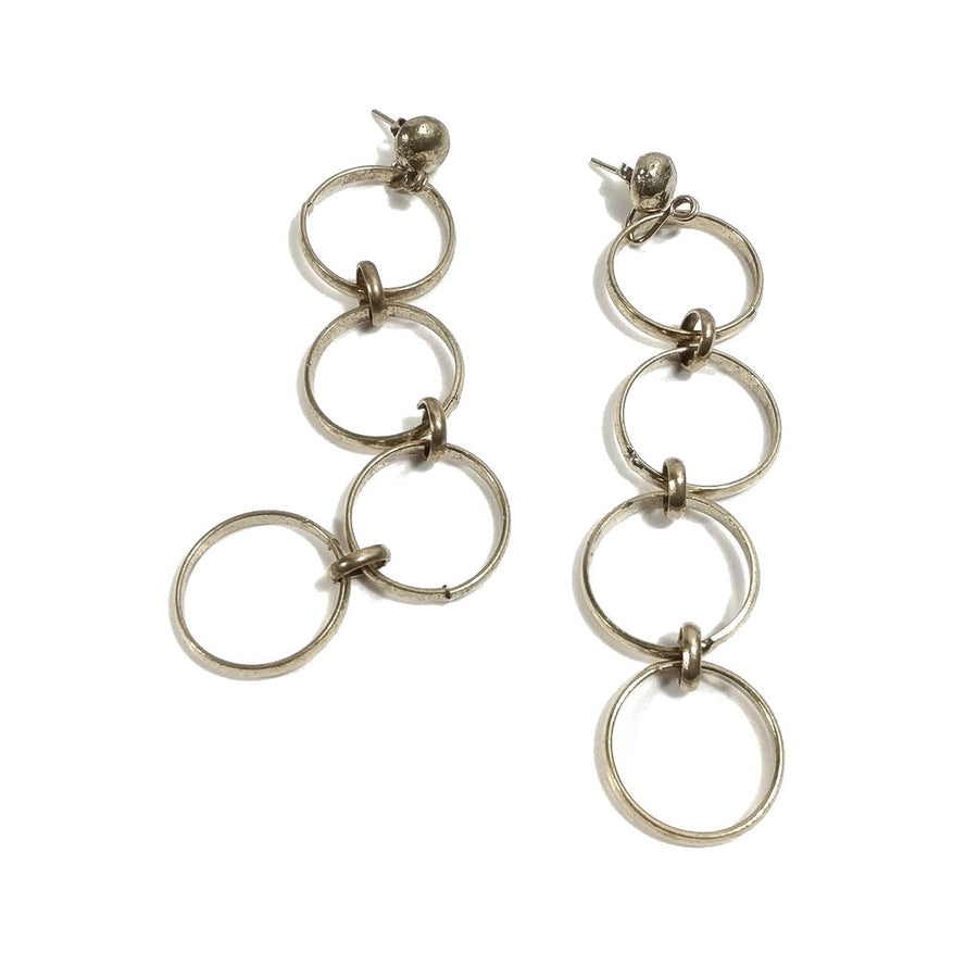 ORECCHINI ETNICI Ottone lucido Orecchini artigianali | BOHO | Cerchio