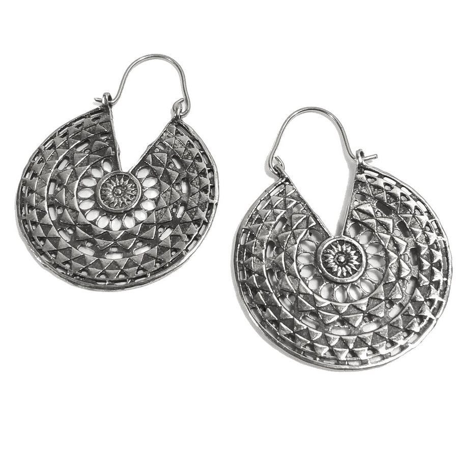 ORECCHINI ETNICI Ottone lucido ORECCHINI | Orecchino barocco filigrana