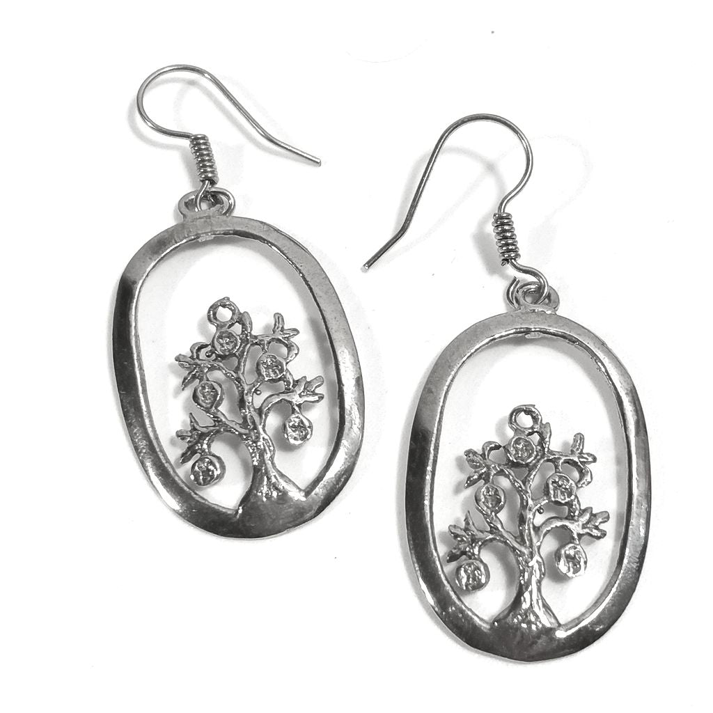 Orecchini etnici albero della vita in ottone - KATARYA