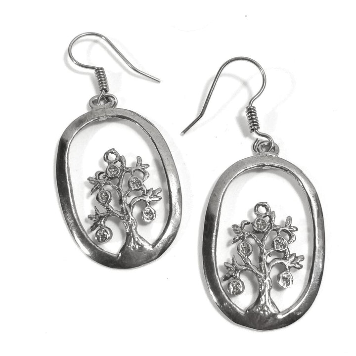Orecchini etnici albero della vita in ottone - KATARYA